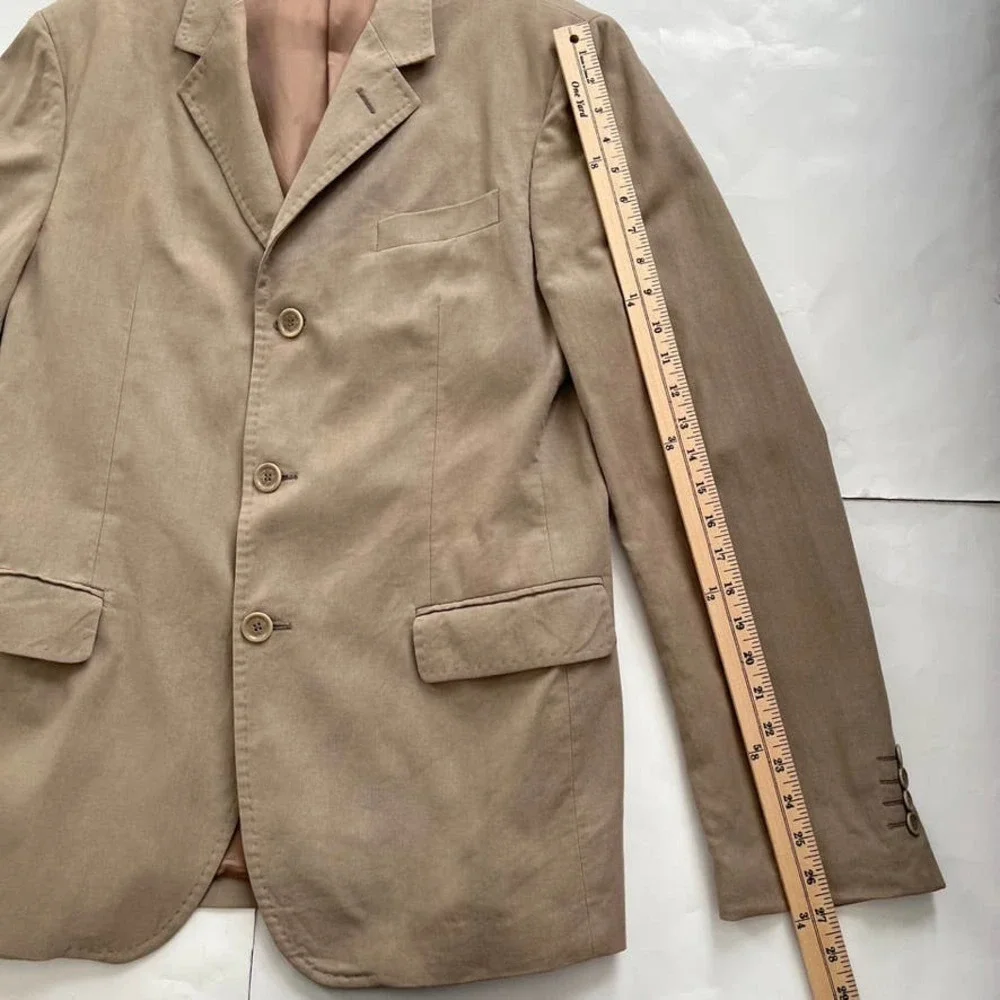Red Valentino Tan Cotton Blazer Men Size XL/ US42/ IT52